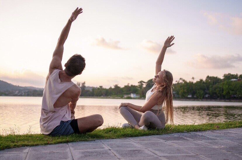 Morning Yoga by The Sea