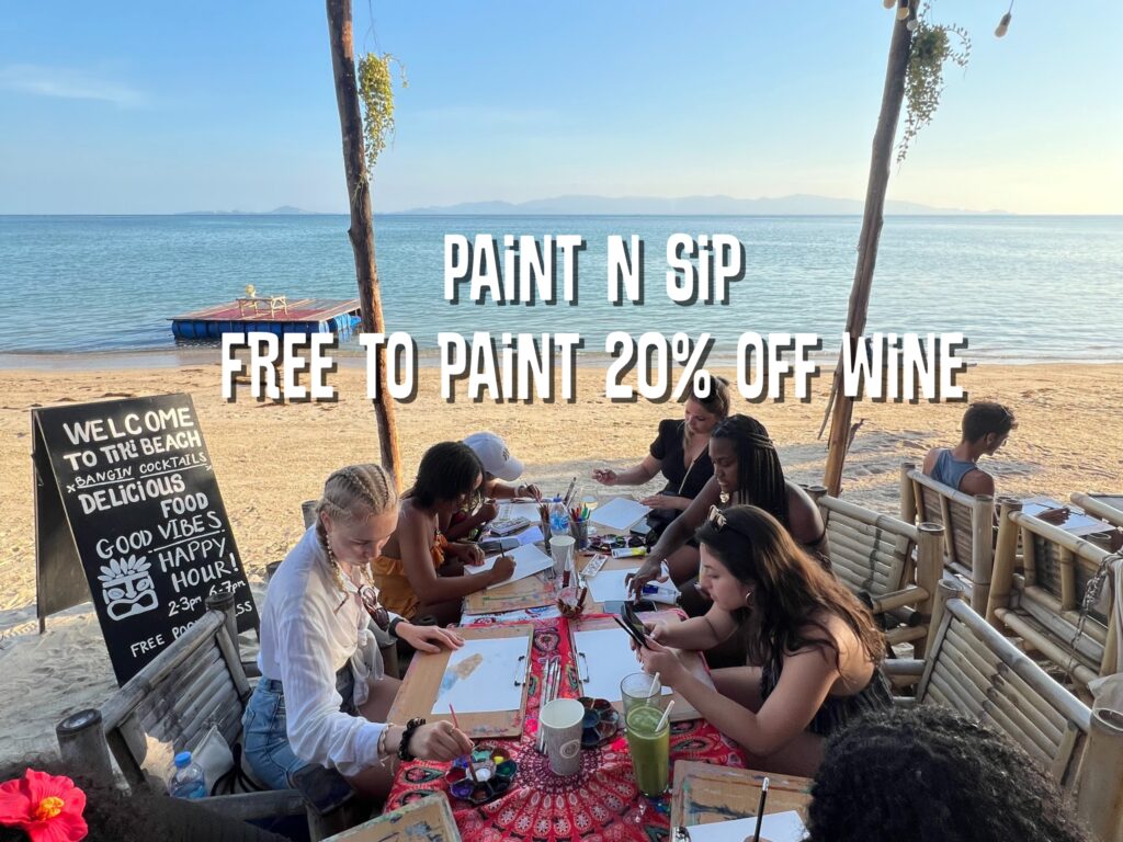 Paint N Sip @ Tiki Beach