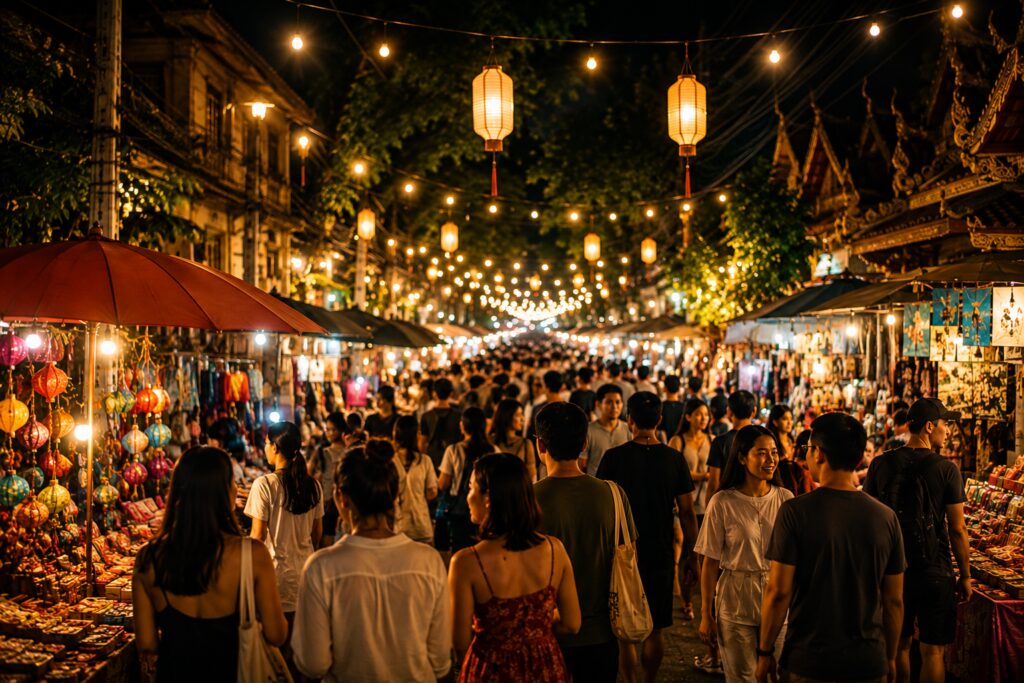 Sunday Walking Street Market (Tha Pae to Ratchadamnoen)
