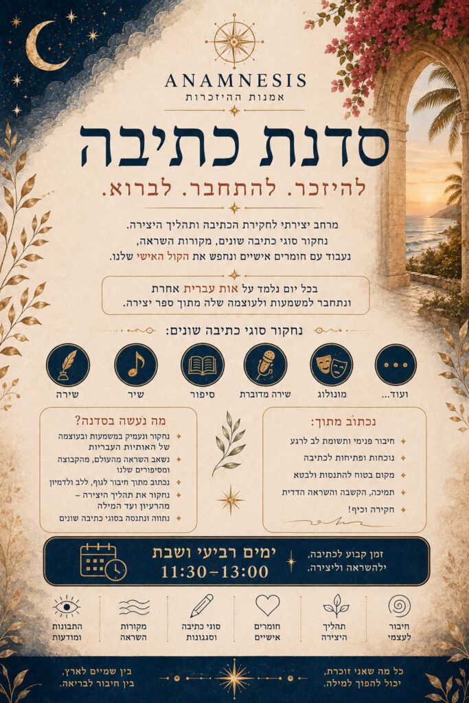 Writing Workshop (Hebrew)
