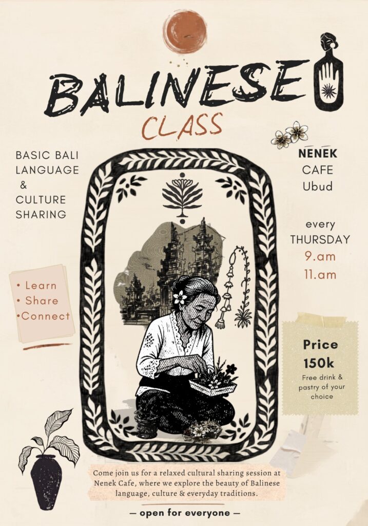Balinese Language & Culture Class
