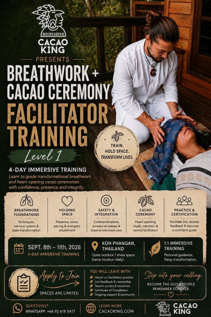 Ceremonial Cacao + Breathwork Facilitator Training Course