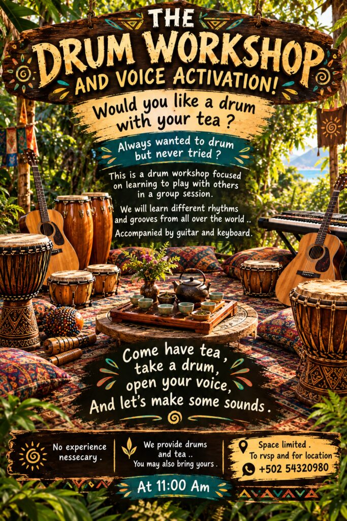Morning Drum Workshop & Tea