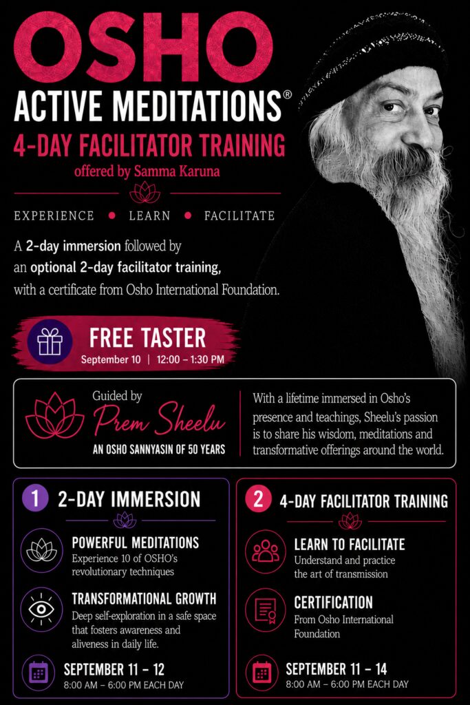 OSHO Active Meditations Taster (Free)