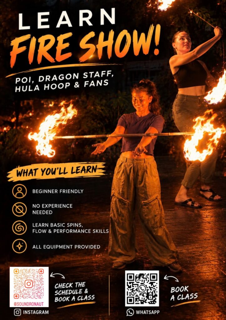 Fire Show Workshop: Poi, Dragon Staff, Hoops & Fans