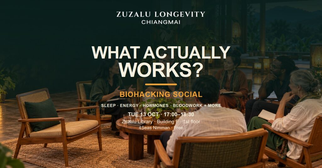 Zuzalu Longevity Biohacking Social: Sleep, Energy, Hormones, Bloodwork + More
