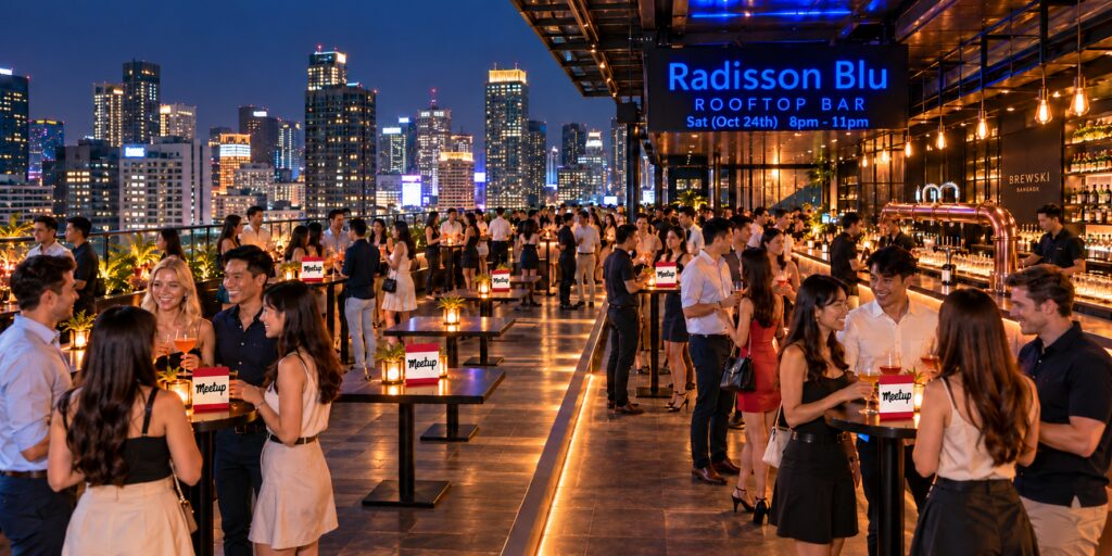 Rooftop Drinks Social Mixer @ Radisson Blu (Brewski)