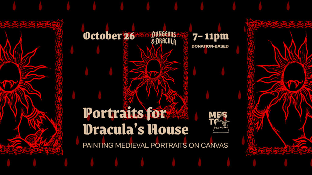 Portraits for Dracula's House: Painting Medieval Portraits on Canvas